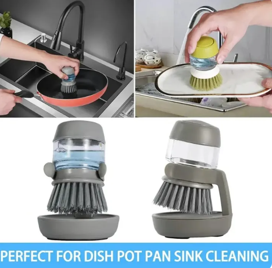 Pot Cleaning Brush with Holder